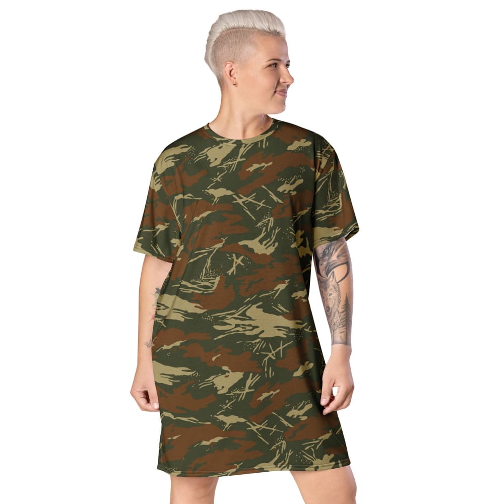 South African South West Africa Police (SWAPOL) KOEVOET CAMO T-shirt dress - 2XS