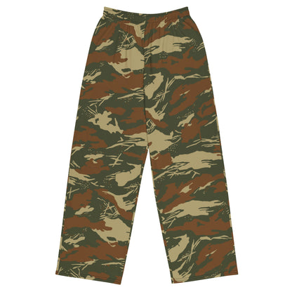 South African West Africa Police (SWAPOL) KOEVOET CAMO unisex wide-leg pants - 2XS - Unisex Wide-Leg Pants