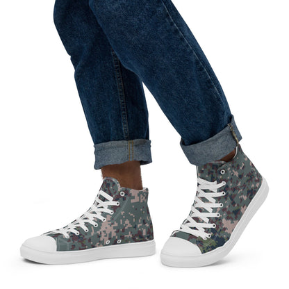 South Korean M100 Granite B Digital CAMO Men’s high top canvas shoes - Mens High Top Canvas Shoes