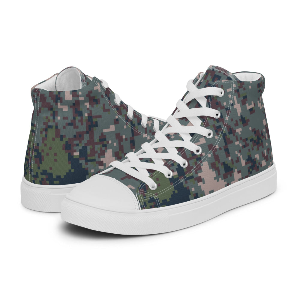 South Korean M100 Granite B Digital CAMO Men’s high top canvas shoes - Mens High Top Canvas Shoes