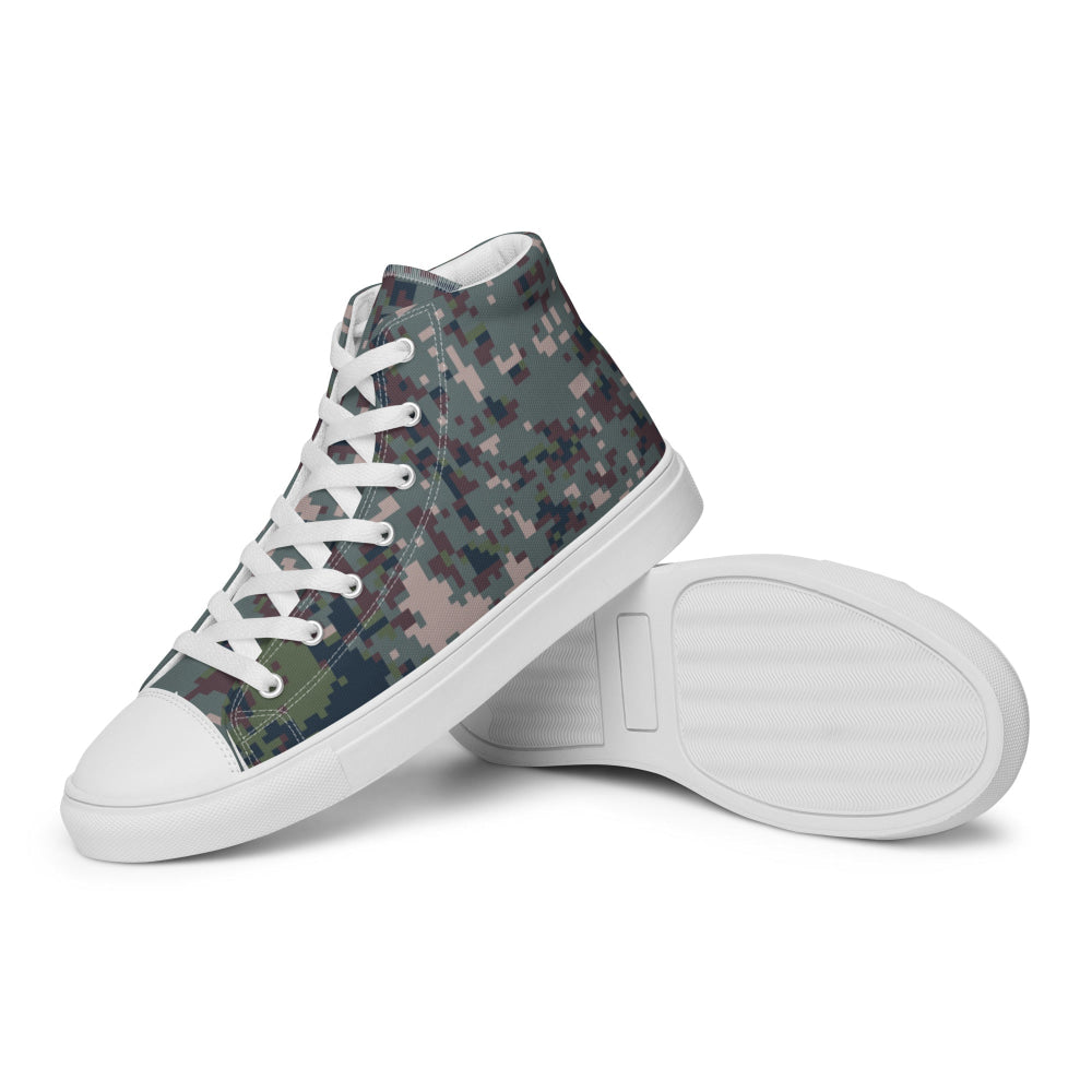 South Korean M100 Granite B Digital CAMO Men’s high top canvas shoes - Mens High Top Canvas Shoes