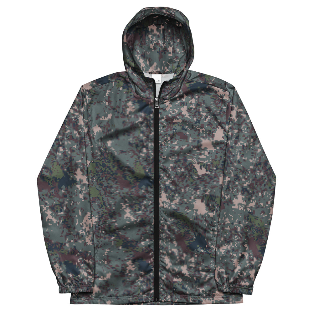 South Korean M100 Granite B Digital CAMO Men’s windbreaker - Mens Windbreaker