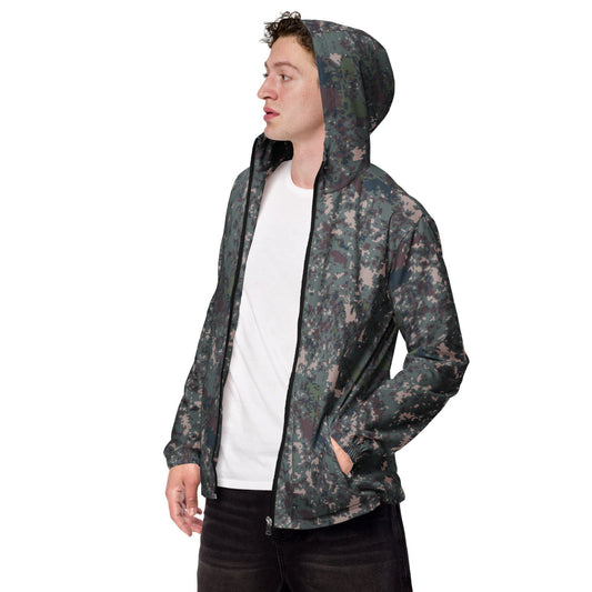 South Korean M100 Granite B Digital CAMO Men’s windbreaker - XS - Mens Windbreaker