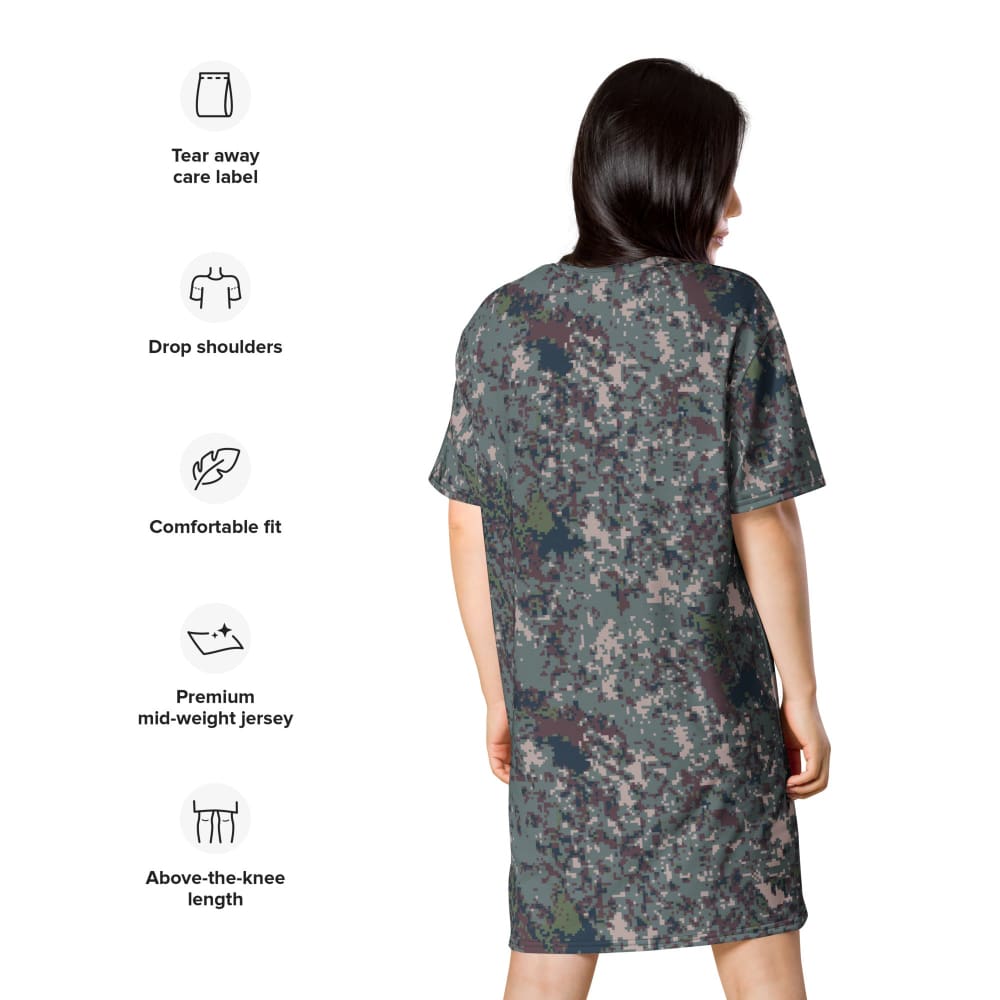 South Korean M100 Granite B Digital CAMO T-shirt dress