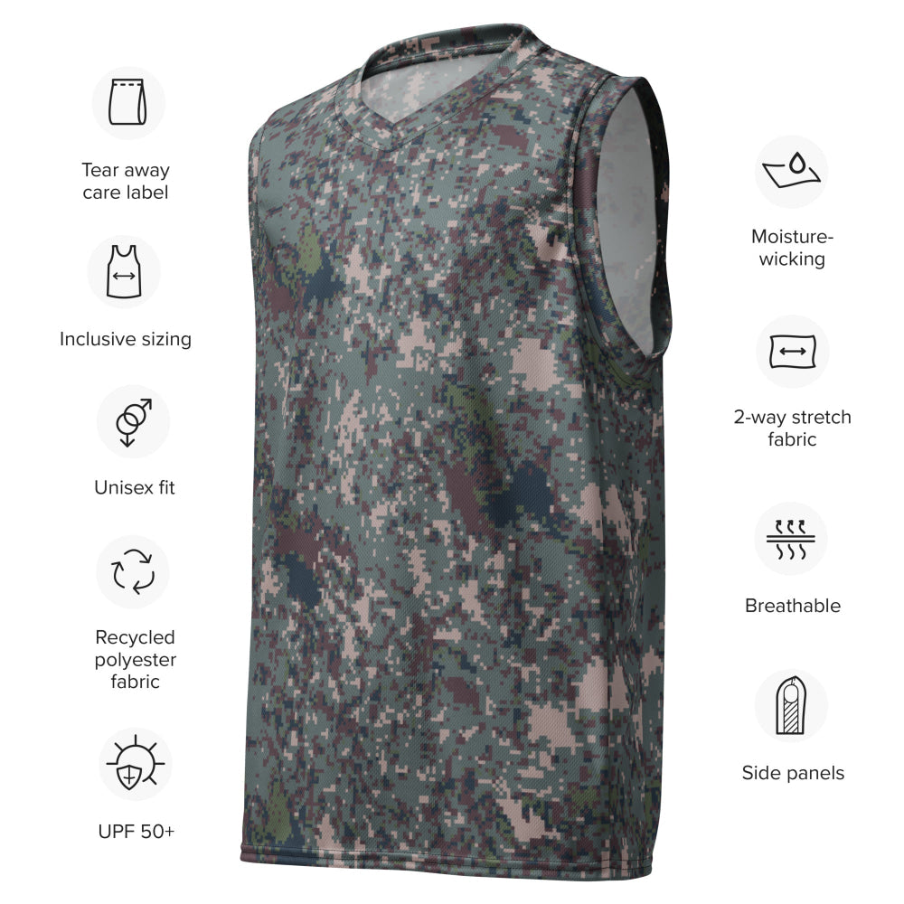 South Korean M100 Granite B Digital CAMO unisex basketball jersey - Unisex Basketball Jersey