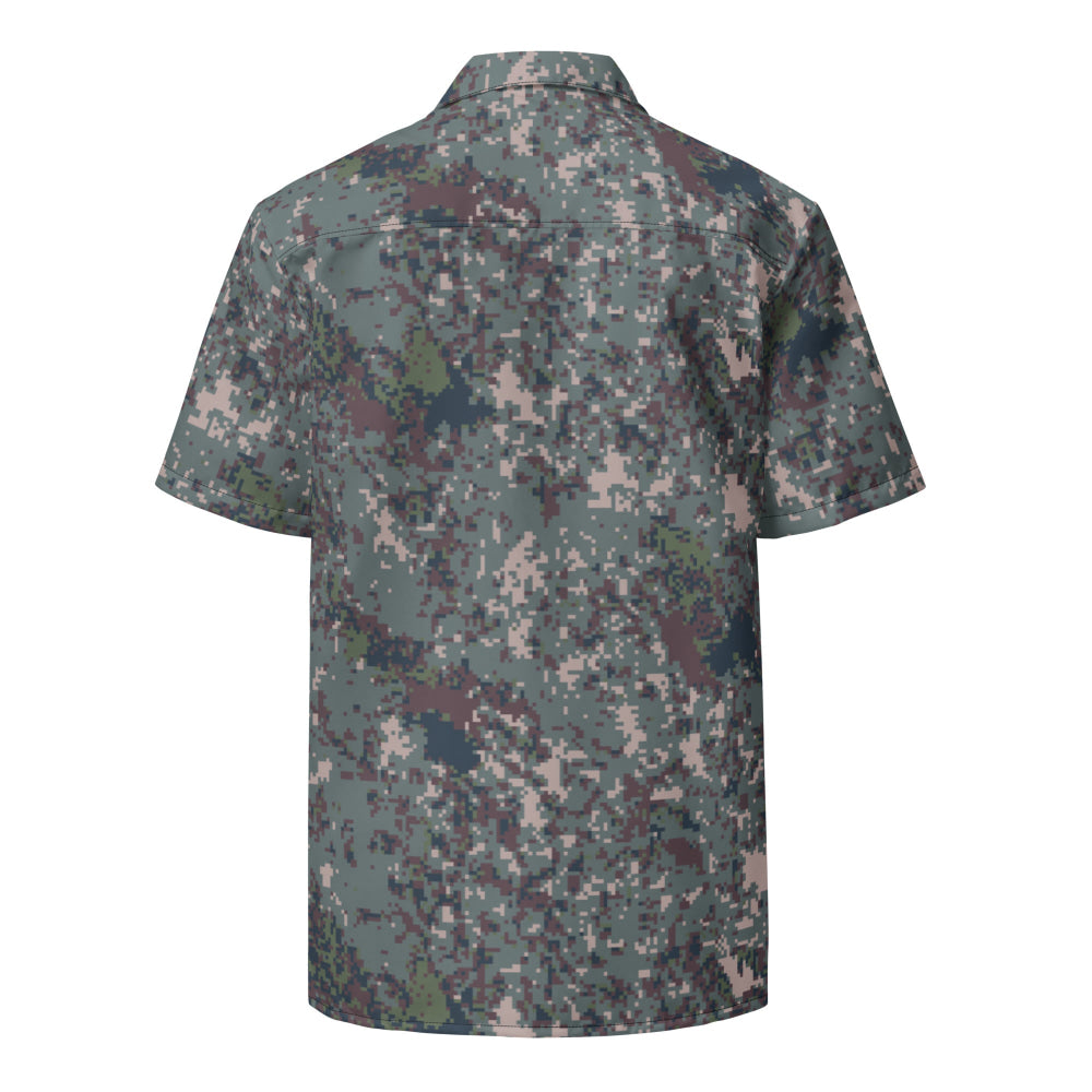 South Korean M100 Granite B Digital CAMO Unisex button shirt - Button Shirt