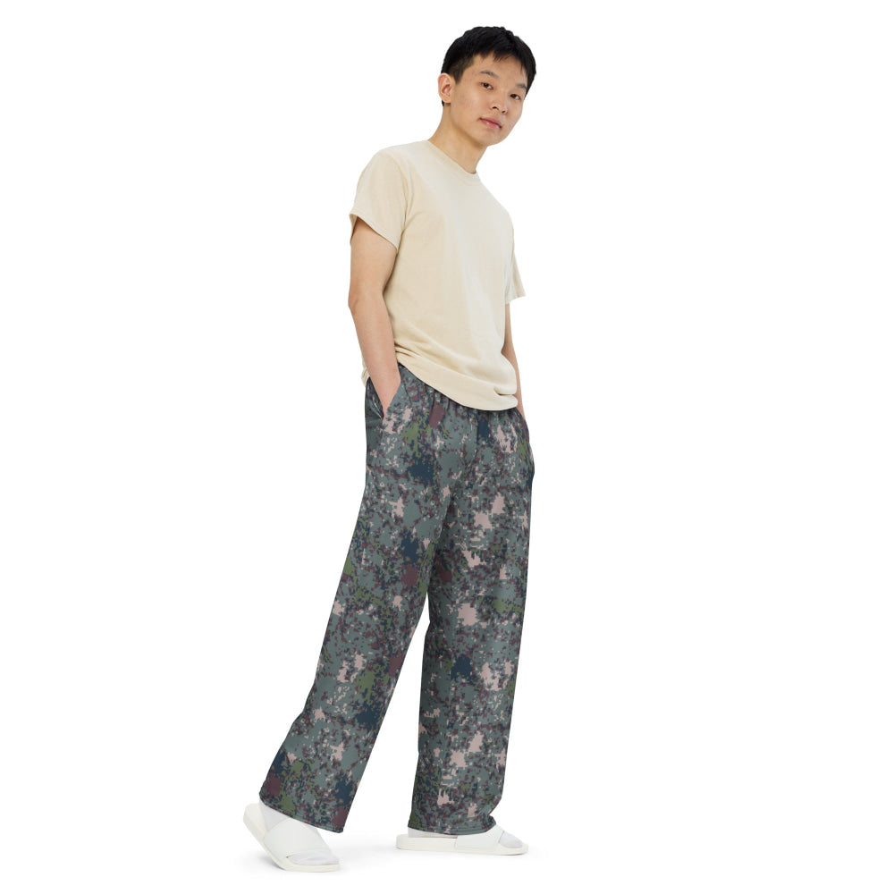 South Korean M100 Granite B Digital CAMO unisex wide-leg pants - Unisex Wide-Leg Pants