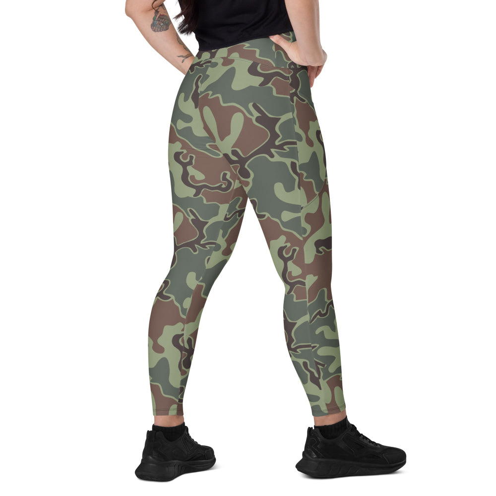 South Korean Marine Corps Puzzle CAMO Leggings with pockets - 2XS - Womens With Pockets