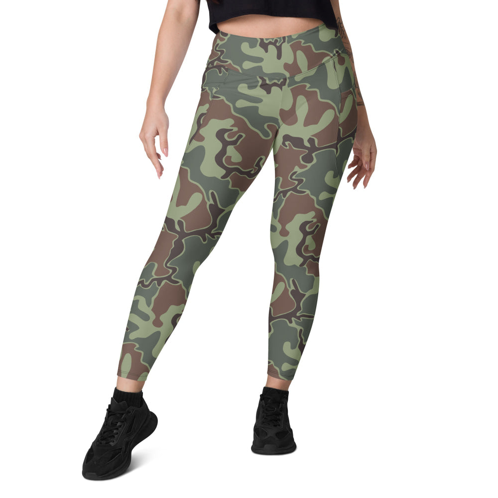 South Korean Marine Corps Puzzle CAMO Leggings with pockets - Womens With Pockets