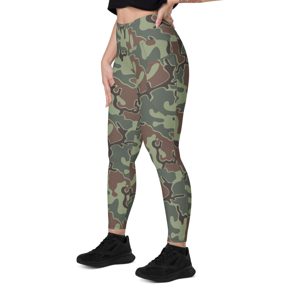 South Korean Marine Corps Puzzle CAMO Leggings with pockets - Womens With Pockets