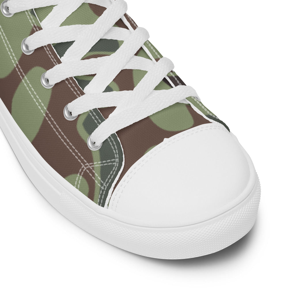 South Korean Marine Corps Puzzle CAMO Men’s high top canvas shoes - Mens High Top Canvas Shoes