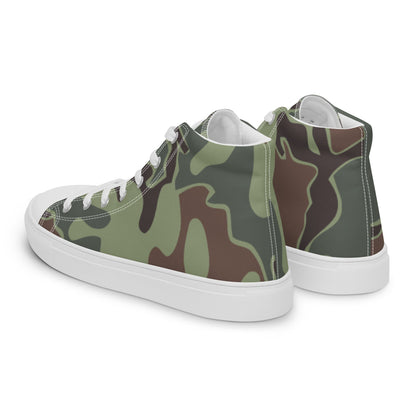 South Korean Marine Corps Puzzle CAMO Men’s high top canvas shoes - Mens High Top Canvas Shoes