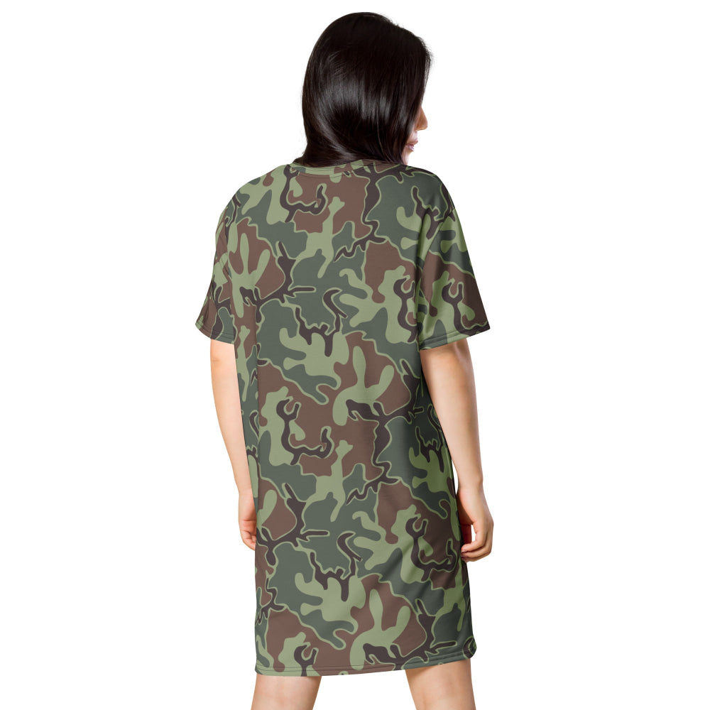 South Korean Marine Corps Puzzle CAMO T-shirt dress - Womens T-Shirt Dress