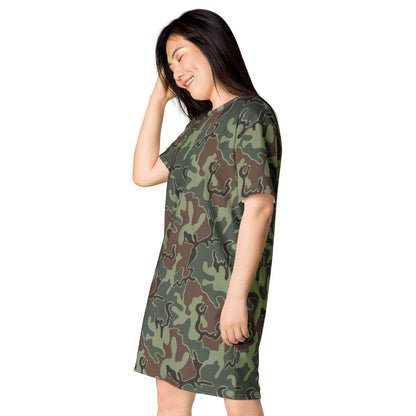 South Korean Marine Corps Puzzle CAMO T-shirt dress - Womens T-Shirt Dress