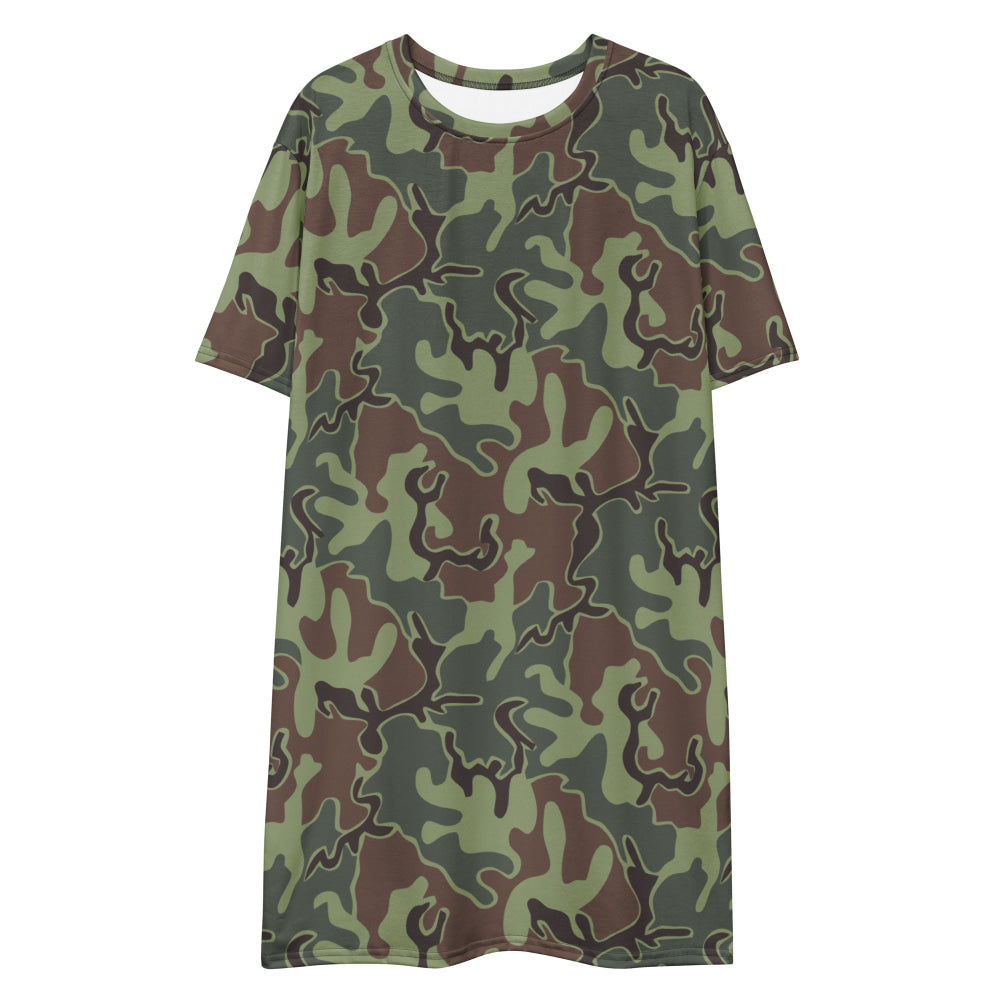 South Korean Marine Corps Puzzle CAMO T-shirt dress - Womens T-Shirt Dress