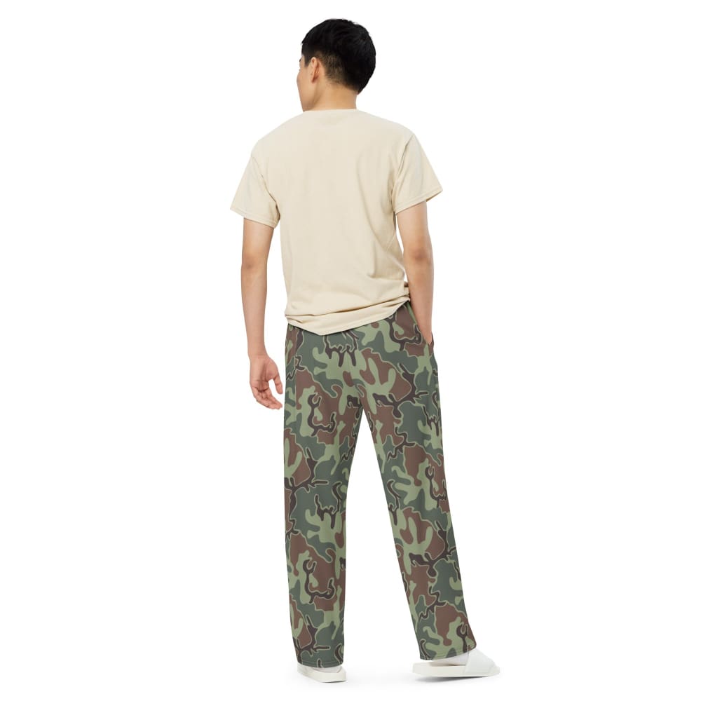 South Korean Marine Corps Puzzle CAMO unisex wide-leg pants