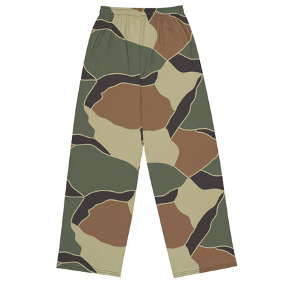 South Korean Marine Corps Turtle Shell CAMO unisex wide-leg pants - Unisex Wide-Leg Pants