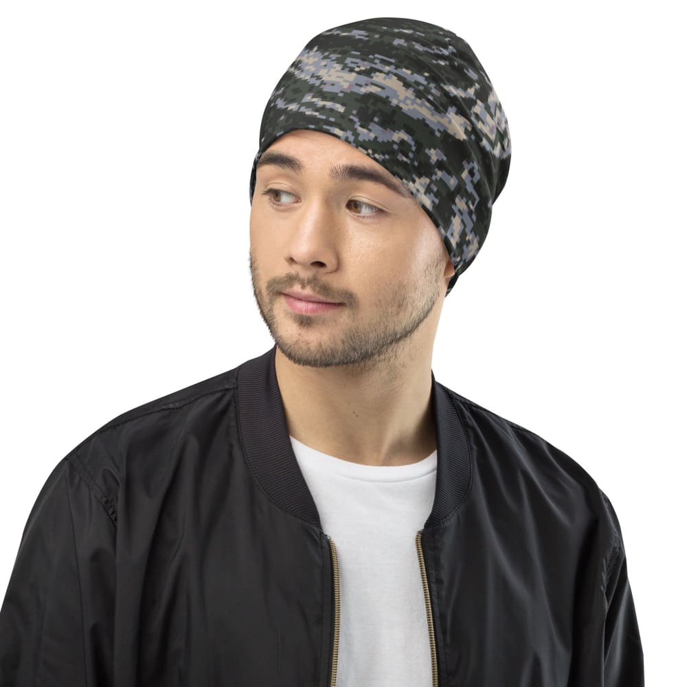 South Korean Marine Digital Tiger Stripe WAVEPAT CAMO Beanie