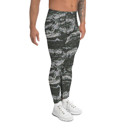 South Korean Marine Digital Tiger Stripe WAVEPAT CAMO Men’s Leggings - Mens