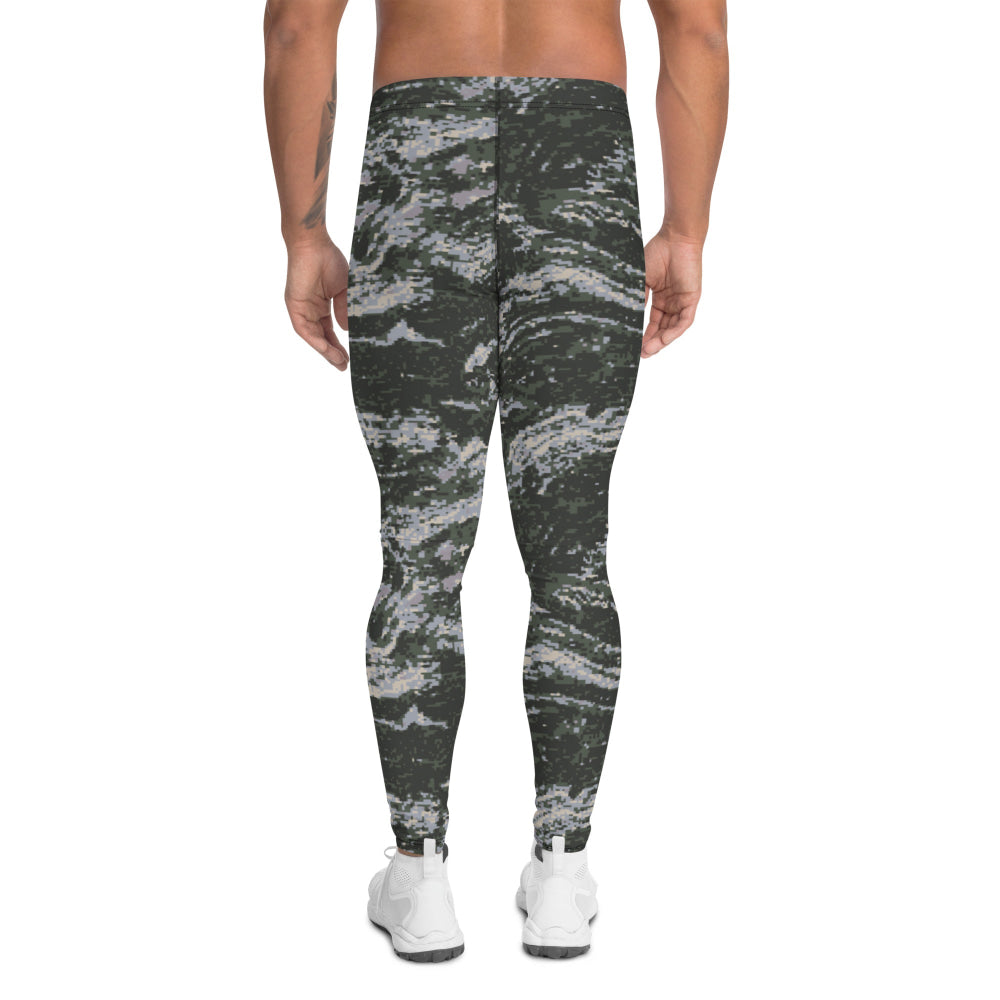 South Korean Marine Digital Tiger Stripe WAVEPAT CAMO Men’s Leggings - Mens