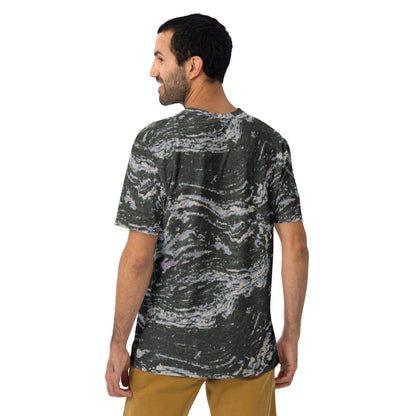 South Korean Marine Digital Tiger Stripe WAVEPAT CAMO Men’s t-shirt - Mens T-Shirt