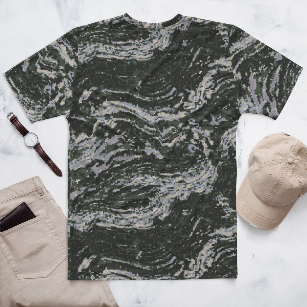 South Korean Marine Digital Tiger Stripe WAVEPAT CAMO Men’s t-shirt - Mens T-Shirt