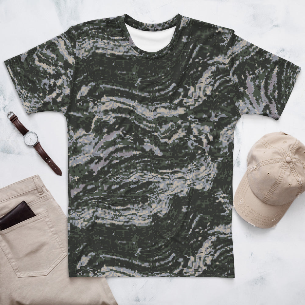 South Korean Marine Digital Tiger Stripe WAVEPAT CAMO Men’s t-shirt - XS - Mens T-Shirt