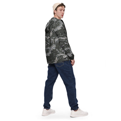 South Korean Marine Digital Tiger Stripe WAVEPAT CAMO Men’s windbreaker - Mens Windbreaker