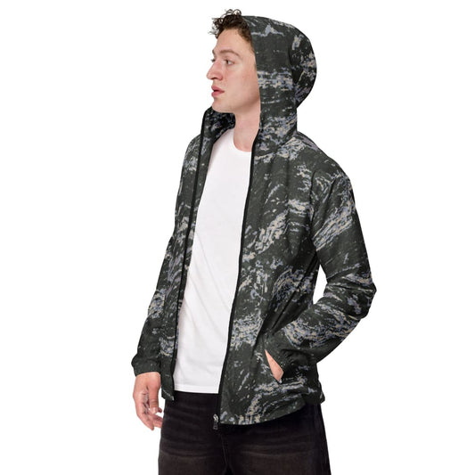 South Korean Marine Digital Tiger Stripe WAVEPAT CAMO Men’s windbreaker - XS - Mens Windbreaker