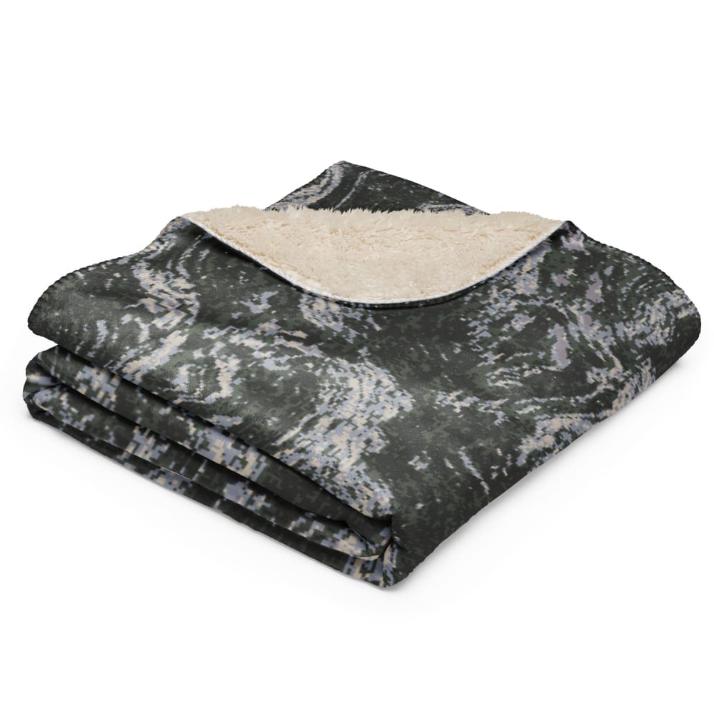 South Korean Marine Digital Tiger Stripe WAVEPAT CAMO Sherpa blanket - Blanket