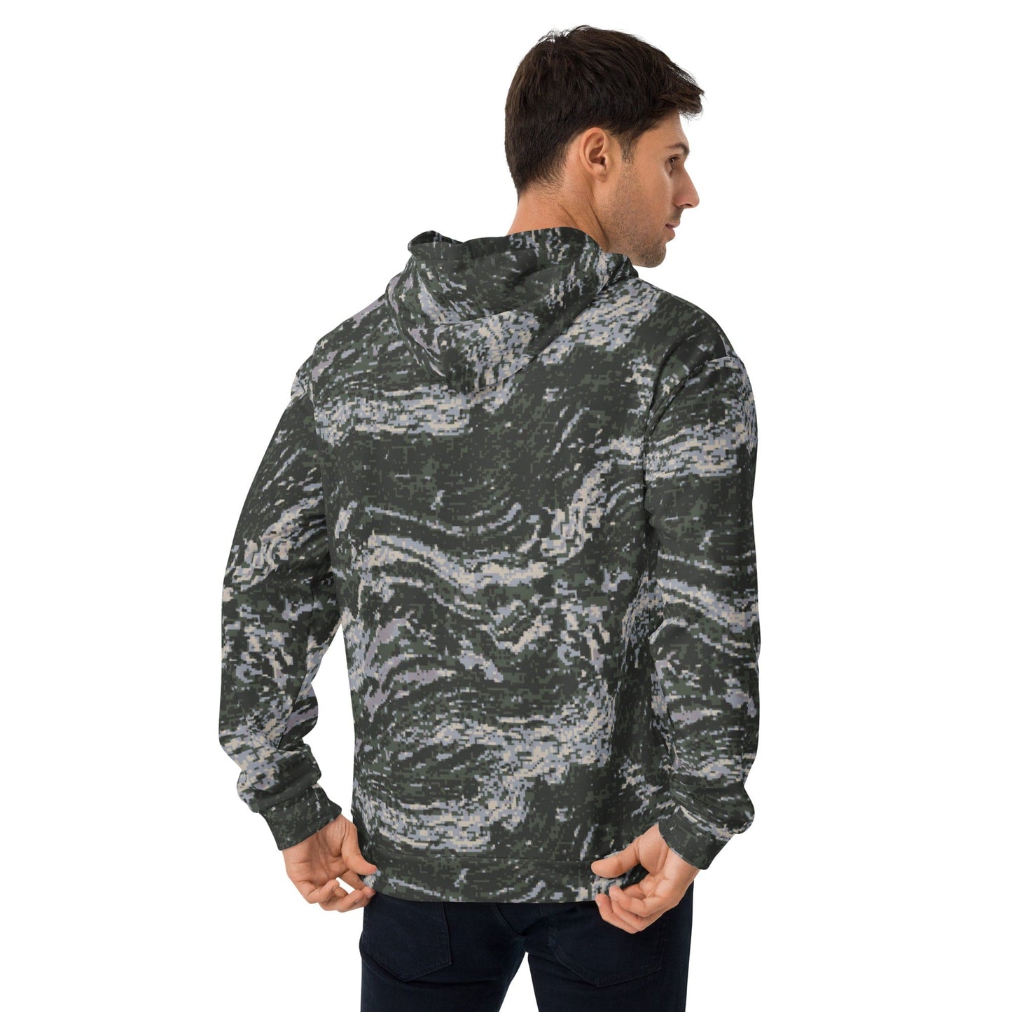 South Korean Marine Digital Tiger Stripe WAVEPAT CAMO Unisex Hoodie