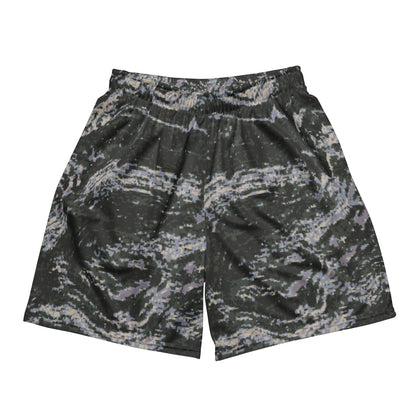 South Korean Marine Digital Tiger Stripe WAVEPAT CAMO Unisex mesh shorts - Mesh Shorts