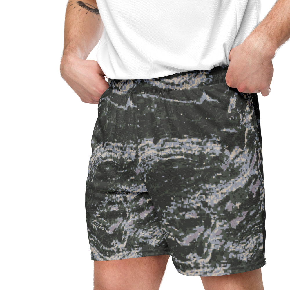 South Korean Marine Digital Tiger Stripe WAVEPAT CAMO Unisex mesh shorts - Mesh Shorts