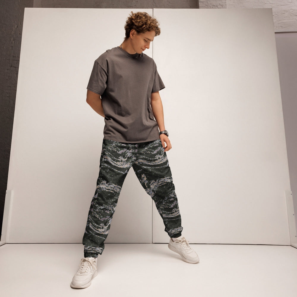 South Korean Marine Digital Tiger Stripe WAVEPAT CAMO Unisex track pants - Track Pants