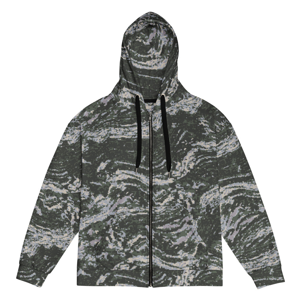 South Korean Marine Digital Tiger Stripe WAVEPAT CAMO Unisex zip hoodie - Zip Hoodie