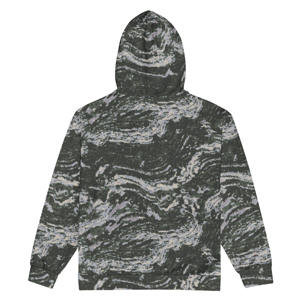 South Korean Marine Digital Tiger Stripe WAVEPAT CAMO Unisex zip hoodie - Zip Hoodie