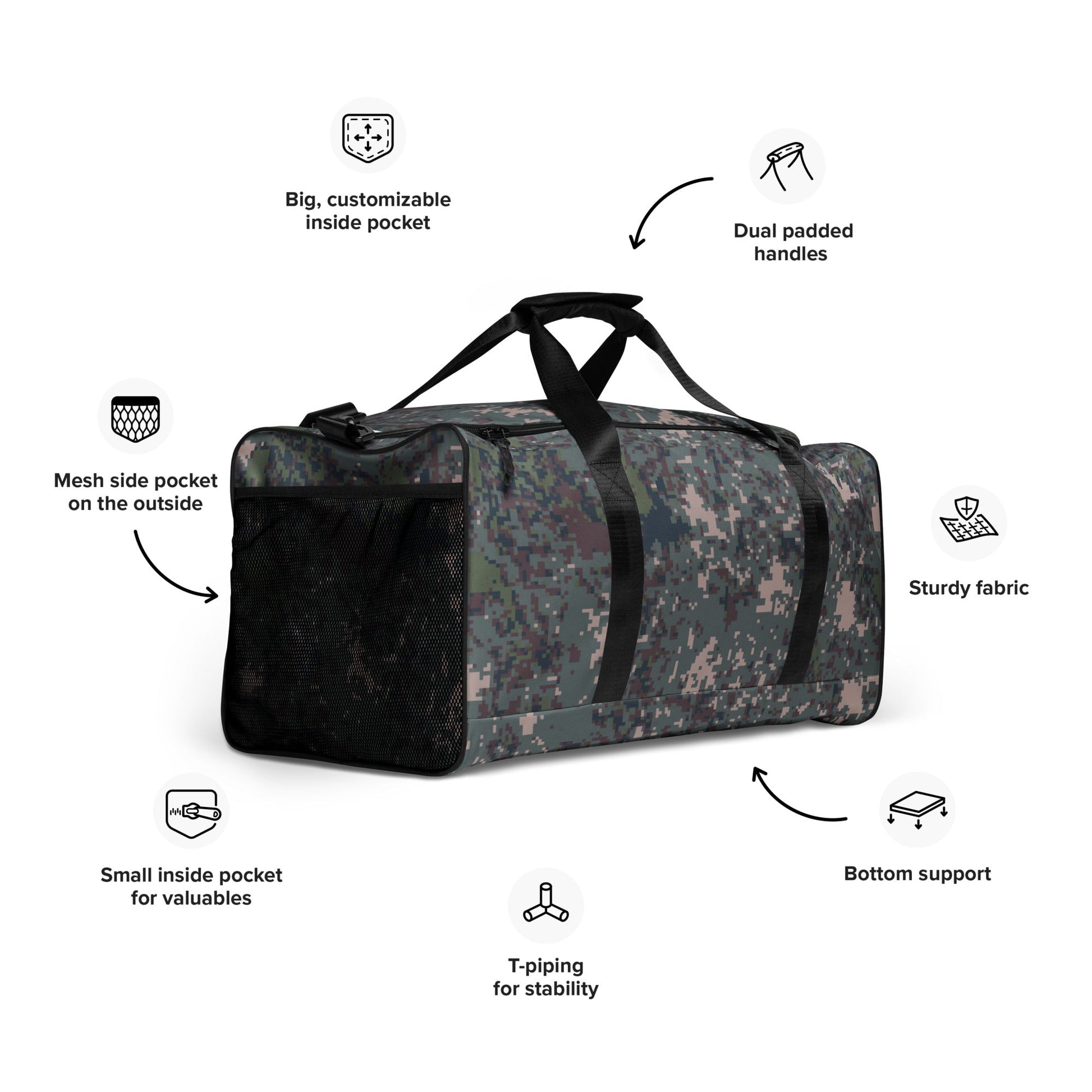 South Korean ROK Digital Granite CAMO Duffle bag Bags