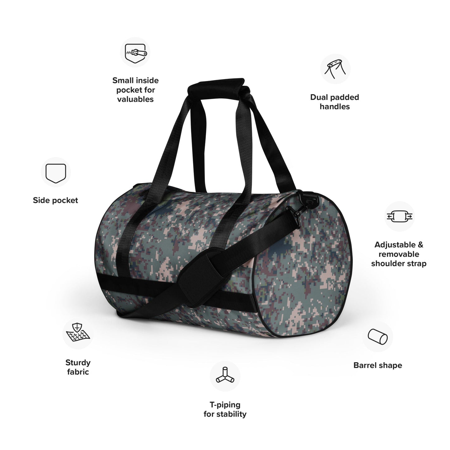 South Korean ROK Digital Granite CAMO gym bag - Gym Bags