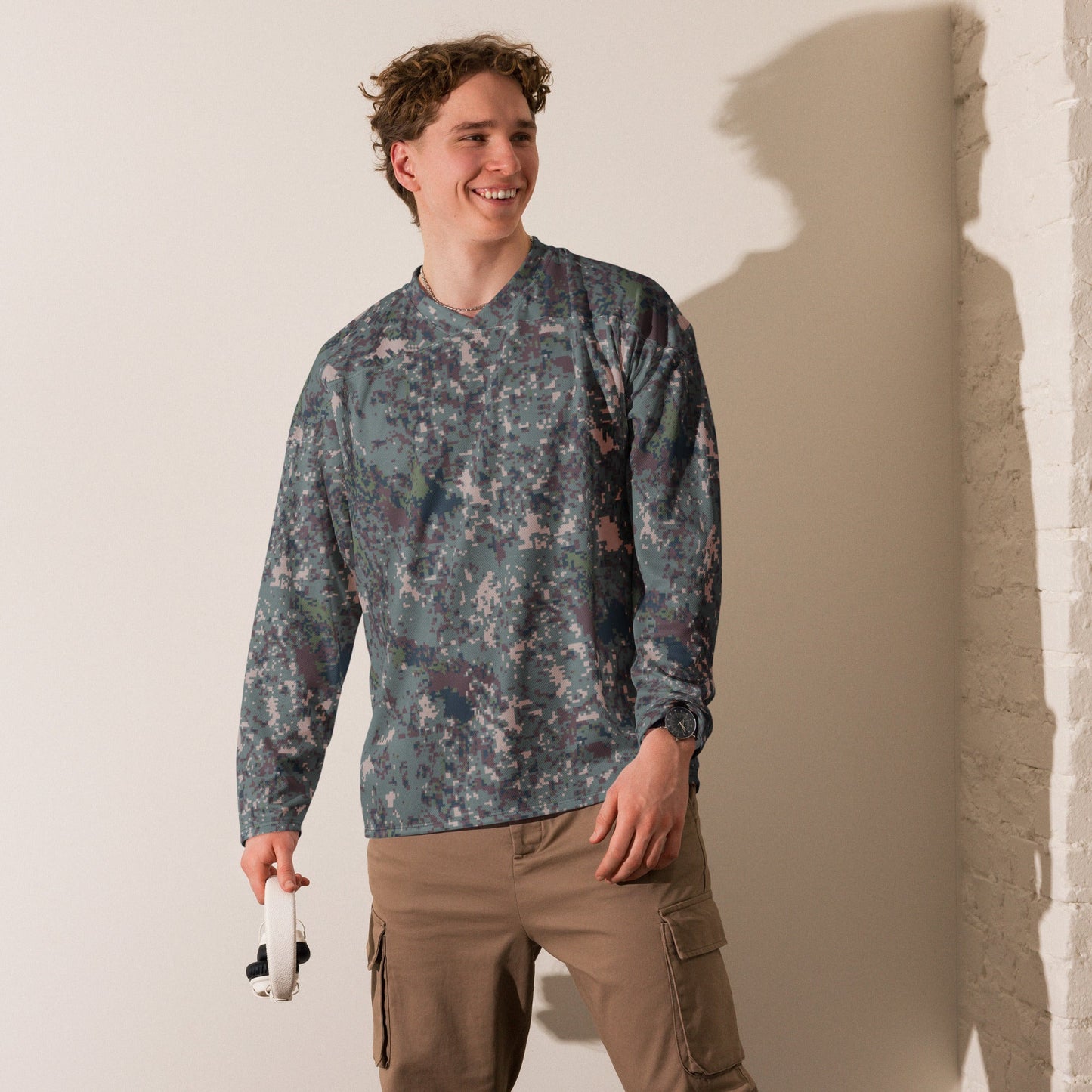 South Korean ROK Digital Granite CAMO hockey fan jersey - Hockey Jerseys