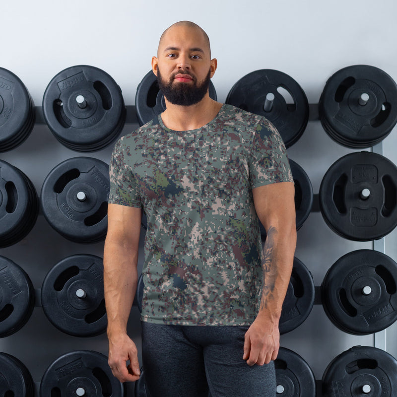 Digital Granite South Korean CAMO Mens Athletic T-Shirt - XS - Shirt