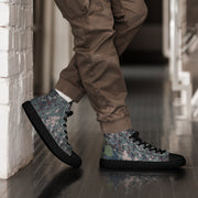Digital Granite South Korean CAMO Mens High-Top Canvas Shoes - 5