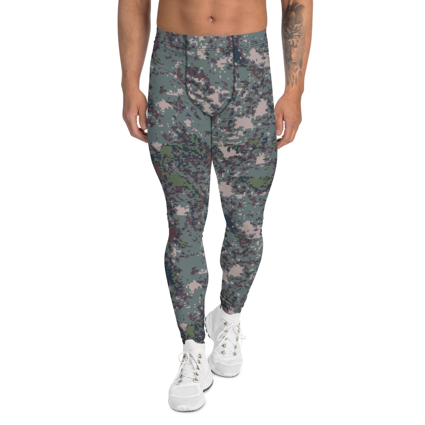 South Korean ROK Digital Granite CAMO Mens Leggings - XS