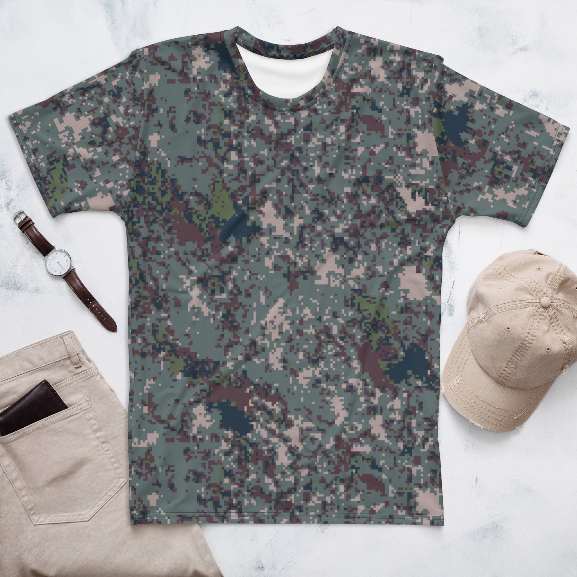 South Korean ROK Digital Granite CAMO Mens T shirt XS Shirts
