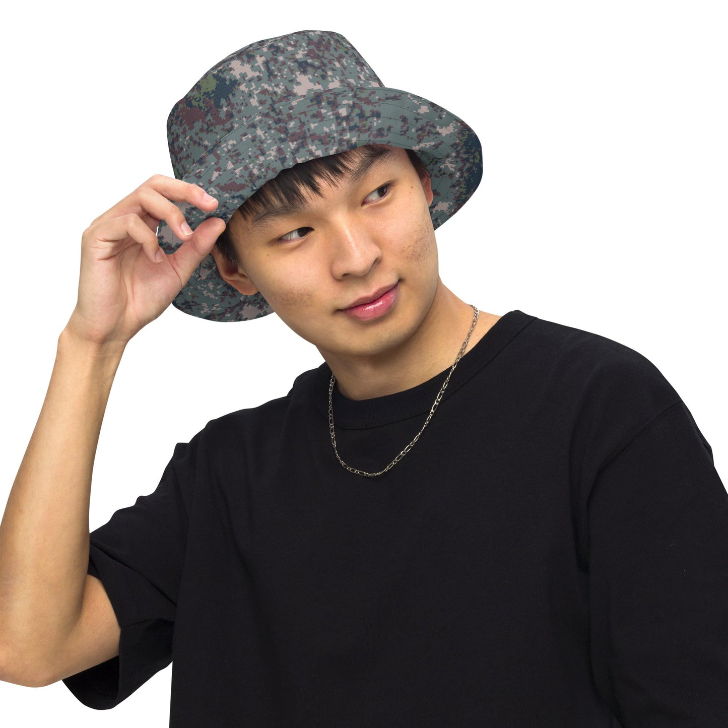 South Korean ROK Digital Granite CAMO Reversible bucket hat - Bucket Hats