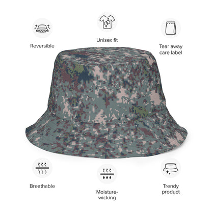 South Korean ROK Digital Granite CAMO Reversible bucket hat - Bucket Hats