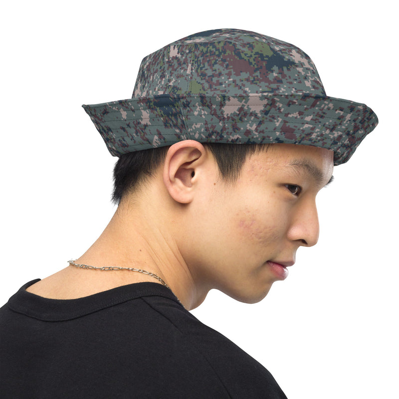 Digital Granite South Korean CAMO Reversible Bucket Hat - Head