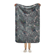Digital Granite South Korean CAMO Sherpa Blanket - 37″×57″