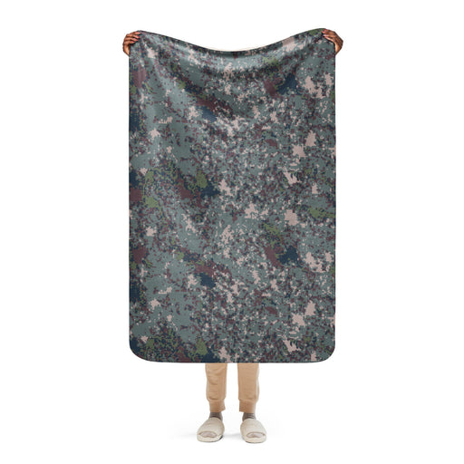 Digital Granite South Korean CAMO Sherpa Blanket - 37″×57″