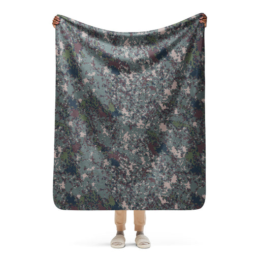 Digital Granite South Korean CAMO Sherpa Blanket - 50″×60″