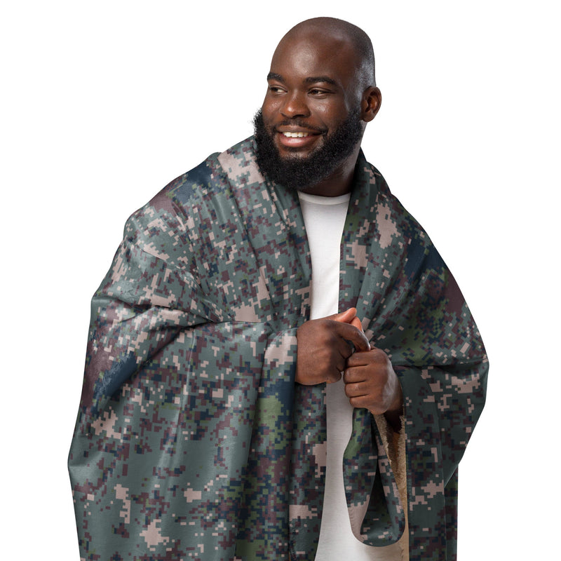 Digital Granite South Korean CAMO Sherpa Blanket